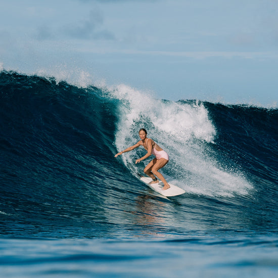Elle Surf Suit Blush, surf wear and lifestyle